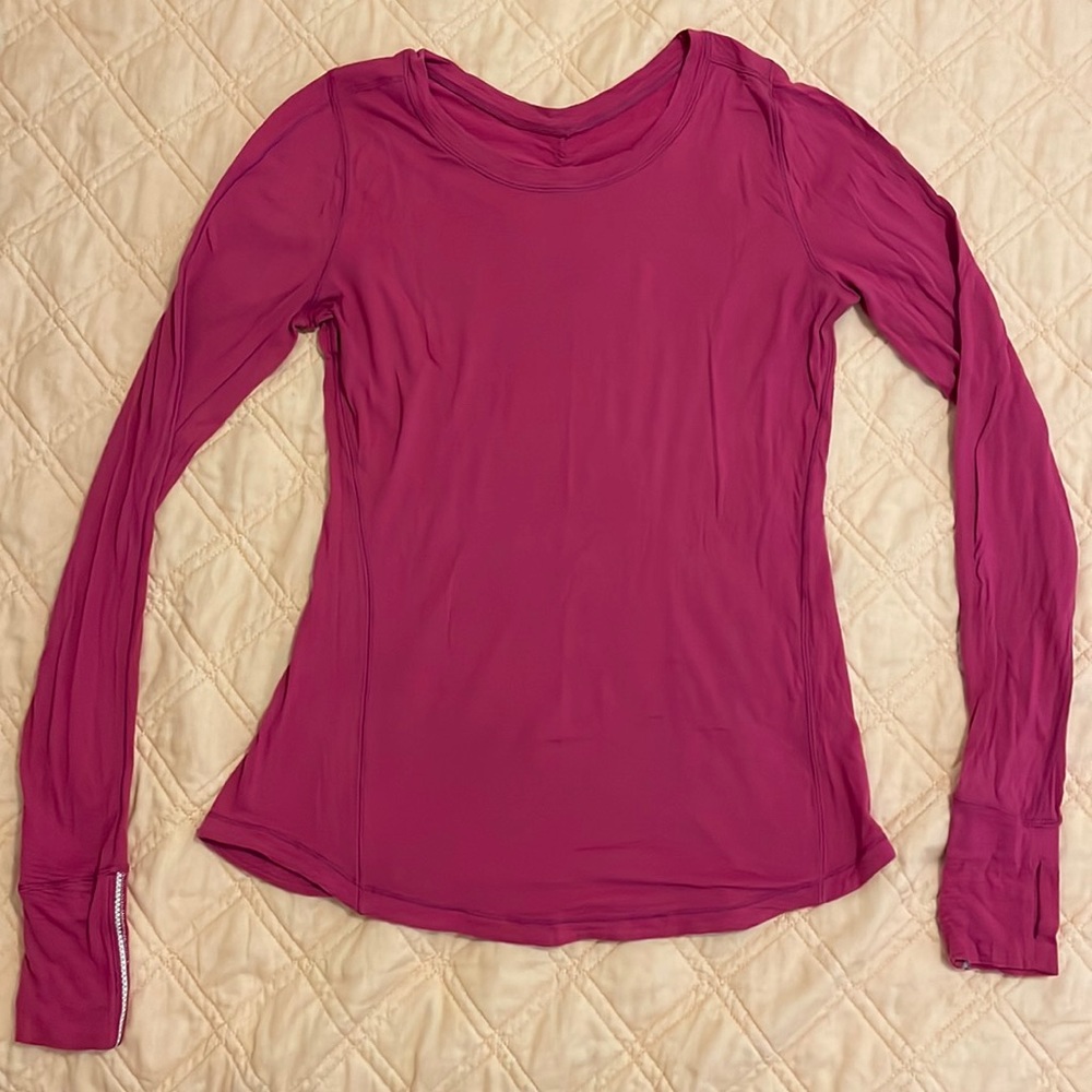 Raspberry Colored Running Top. - image 1